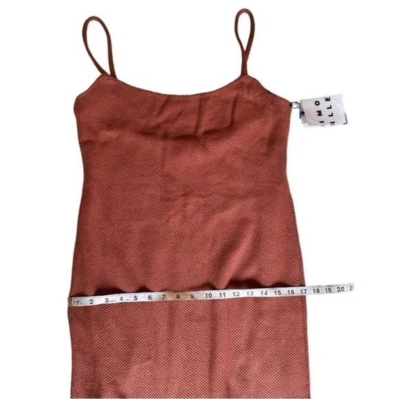 NWT Simon Miller “Zimmi” Midi Dress in Terracotta Brown Neutral Color - Picture 10 of 13